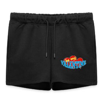 Valentine - Short de survêtement femme premium - noir - Devant - AI Model Female 172 light (172cm)