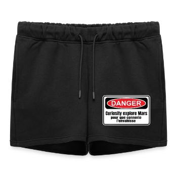 Colonisation de Mars - Short de survêtement femme premium - noir - Devant - AI Model Female 172 light (172cm)