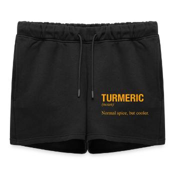 CURCUMA - Short de survêtement femme premium - noir - Devant - AI Model Female 172 light (172cm)