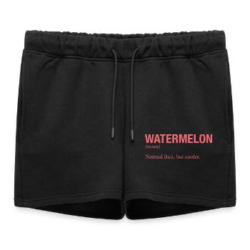WATERMELON Wassermelone - Women’s Premium Organic Sweatshorts - black - Front - AI Model Female 172 light (172cm)