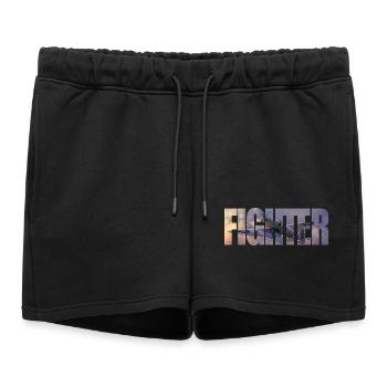 Chasseur Spitfire - Short de survêtement femme premium - noir - Devant - AI Model Female 172 light (172cm)