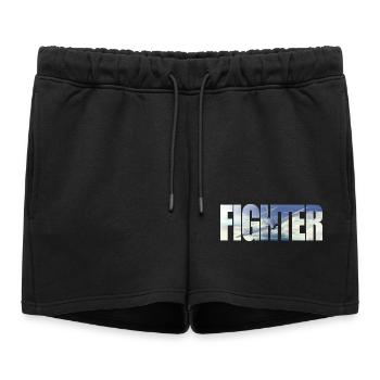 Chasseur Spitfire - Short de survêtement femme premium - noir - Devant - AI Model Female 172 light (172cm)