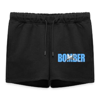 Blouson aviateur Tu-160 - Short de survêtement femme premium - noir - Devant - AI Model Female 172 light (172cm)
