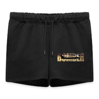 Blouson aviateur Tu-95 - Short de survêtement femme premium - noir - Devant - AI Model Female 172 light (172cm)