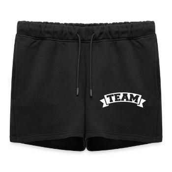 Équipe - Short de survêtement femme premium - noir - Devant - AI Model Female 172 light (172cm)