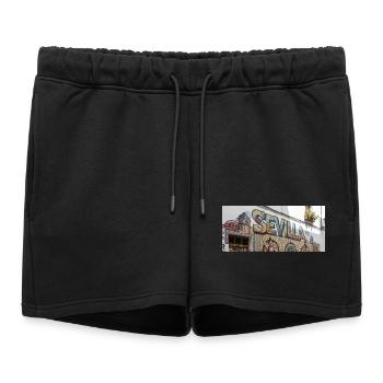 Séville Rue Graffiti Flamenco - Short de survêtement femme premium - noir - Devant - AI Model Female 172 light (172cm)