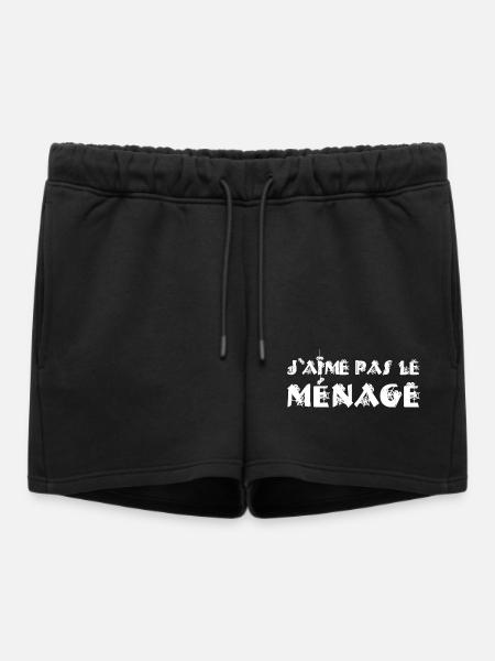 I DON'T LIKE CLEANING! - Women’s Premium Organic Sweatshorts - black