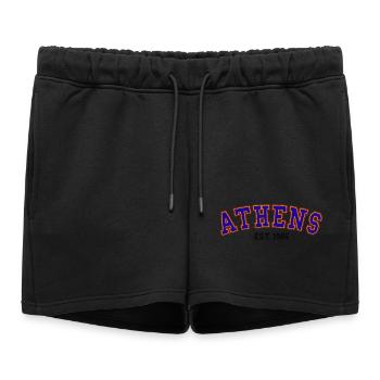 Athènes Est.1985 - Short de survêtement femme premium - noir - Devant - AI Model Female 172 light (172cm)