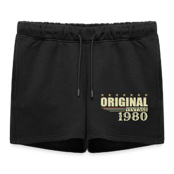 1980 Anniversaire 1980 - Short de survêtement femme premium - noir - Devant - AI Model Female 172 light (172cm)