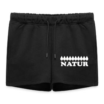 Nature - Short de survêtement femme premium - noir - Devant - AI Model Female 172 light (172cm)