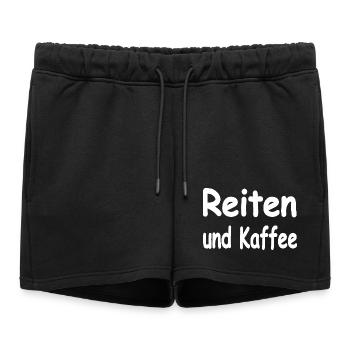 Ride - Women’s Premium Organic Sweatshorts - black - Front - AI Model Female 172 light (172cm)