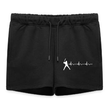 Baseball ECG Batte de baseball - Short de survêtement femme premium - noir - Devant - AI Model Female 172 light (172cm)