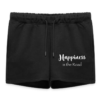 Le bonheur est la route - Short de survêtement femme premium - noir - Devant - AI Model Female 172 light (172cm)