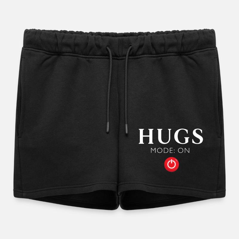 HUGS Modo On Red Button - Women’s Premium Organic Sweatshorts - black