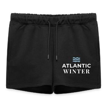 ATLANTEA - Atlantic Winter Edition - Women’s Premium Organic Sweatshorts - black - Front - AI Model Female 172 light (172cm)