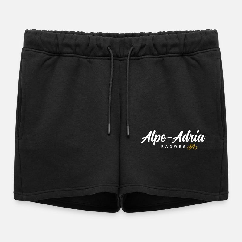 Alpe Adria Cycle Path - Women’s Premium Organic Sweatshorts - black