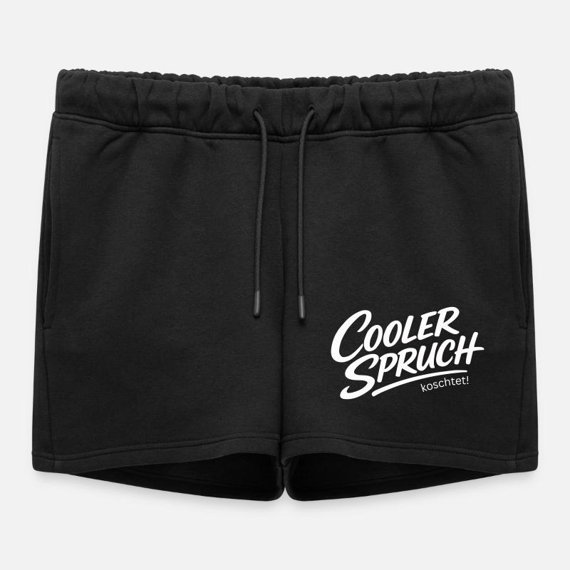 Cool saying koschtet – dialect irony design - Women’s Premium Organic Sweatshorts - black