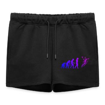Handball Love to Wear pour les hommes - Short de survêtement femme premium - noir - Devant - AI Model Female 172 light (172cm)