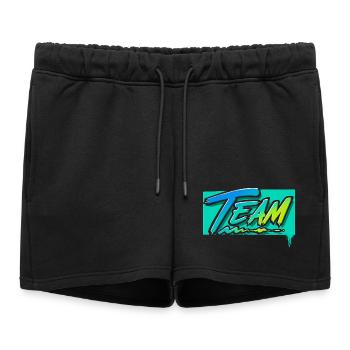 Équipe - Short de survêtement femme premium - noir - Devant - AI Model Female 172 light (172cm)