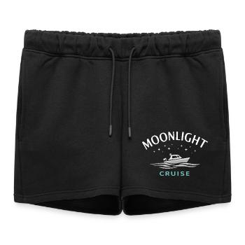 Navigation de nuit avec - Short de survêtement femme premium - noir - Devant - AI Model Female 172 light (172cm)