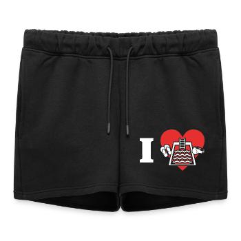 Les sauveteurs adorent les nageurs sauveteurs - Short de survêtement femme premium - noir - Devant - AI Model Female 172 light (172cm)