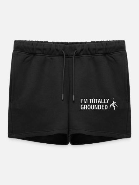 Totally Grounded Klettern - Frauen Premium Organic Sweatshorts - Schwarz