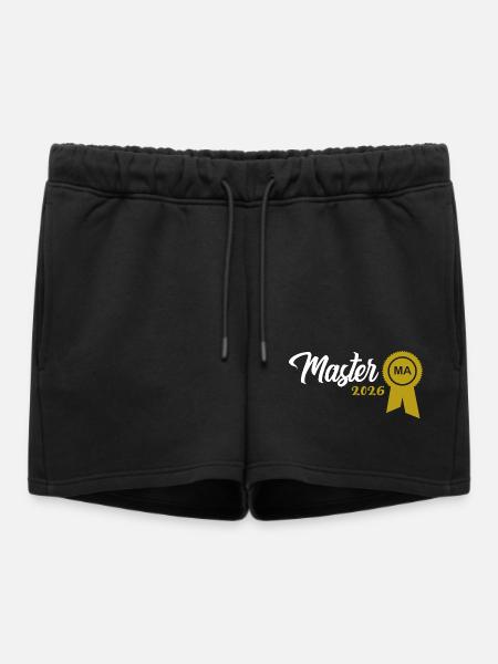 Master bestanden 2026 Promotion Sponsion - Frauen Premium Organic Sweatshorts - Schwarz