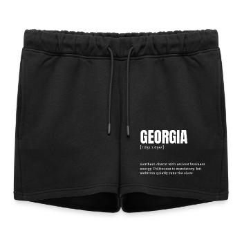 Georgia Charme Business Dynamics - Women’s Premium Organic Sweatshorts - black - Front - AI Model Female 172 light (172cm)