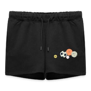 Blague sportive - Match sportif drôle de design sportif - Short de survêtement femme premium - noir - Devant - AI Model Female 172 light (172cm)