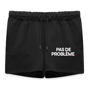 Pas de problème - Short de survêtement femme premium - noir - Devant - AI Model Female 172 light (172cm)