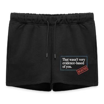Ce n’était pas un docteur nerd de laboratoire de médecine basé sur des preuves - Short de survêtement femme premium - noir - Devant - AI Model Female 172 light (172cm)