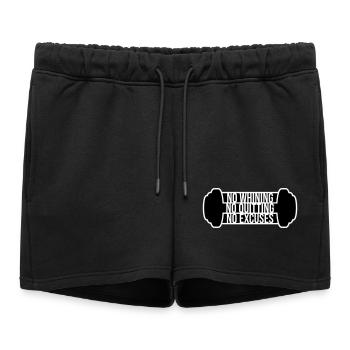 Pas de plaintes, pas d’abandon, pas d’excuses, motivation pour la salle de sport - Short de survêtement femme premium - noir - Devant - AI Model Female 172 light (172cm)