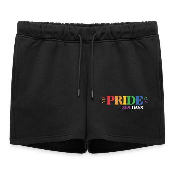 Mois de la Fierté LGBT - Fierté 365 - Short de survêtement femme premium - noir - Devant - AI Model Female 172 light (172cm)