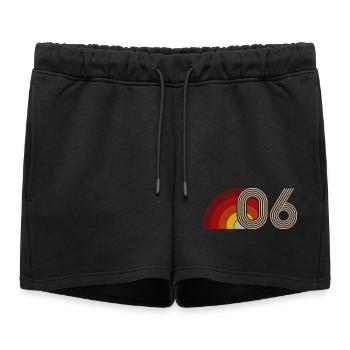 Astro Vintage 10 Ans Fête 2016 - Short de survêtement femme premium - noir - Devant - AI Model Female 172 light (172cm)