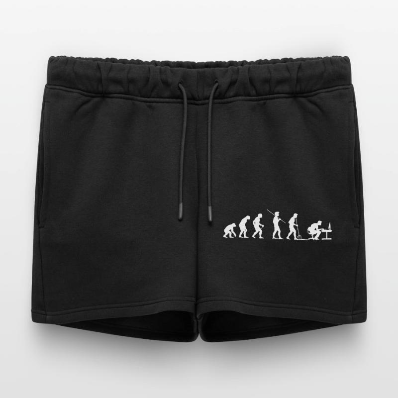 Evolution Programmer Computer Geek Women’s Premium Organic Sweatshorts