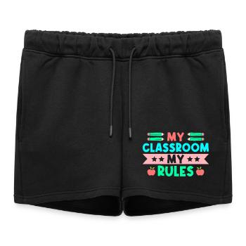 Enseignante de maternelle Classe Mes règles Maternelle - Short de survêtement femme premium - noir - Devant - AI Model Female 172 light (172cm)