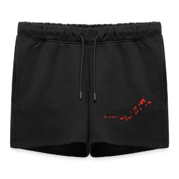 blood - Short de survêtement femme premium - noir - Devant - AI Model Female 172 light (172cm)