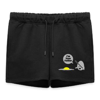 egg vader - Short de survêtement femme premium - noir - Devant - AI Model Female 172 light (172cm)