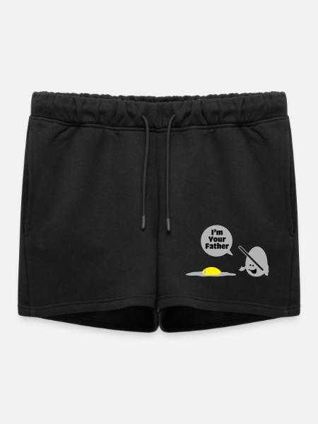 egg vader - Short de survêtement femme premium - noir