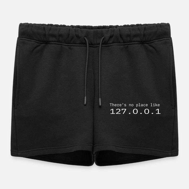 Programmierer Nerd IT Kein Ort wie Localhost - Frauen Premium Organic Sweatshorts - Schwarz