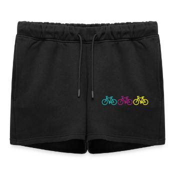 three bikes - Short de survêtement femme premium - noir - Devant - AI Model Female 172 light (172cm)
