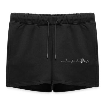 Battement de cœur bmx - Short de survêtement femme premium - noir - Devant - AI Model Female 172 light (172cm)