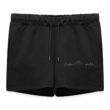 [télécharger le design requis] - Short de survêtement femme premium - noir - Devant - AI Model Female 172 light (172cm)