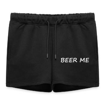 Beer Me Handwritten Brew Banner - Women’s Premium Organic Sweatshorts - black - Front - AI Model Female 172 light (172cm)