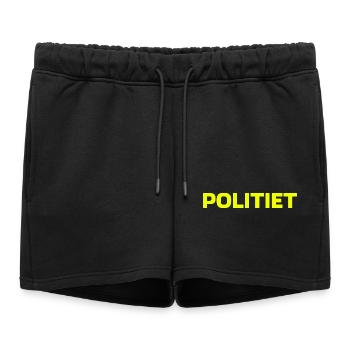 police - Short de survêtement femme premium - noir - Devant - AI Model Female 172 light (172cm)