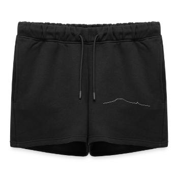 Kilimanjaro tattoo outline - Short de survêtement femme premium - noir - Devant - AI Model Female 172 light (172cm)