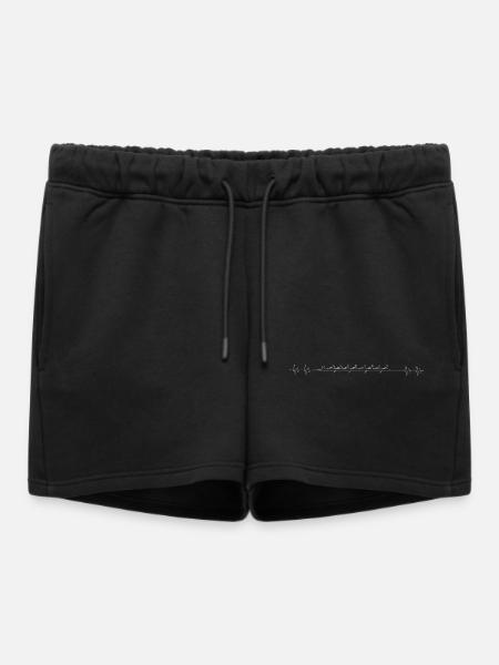 Heartbeat rowing - Women’s Premium Organic Sweatshorts - black