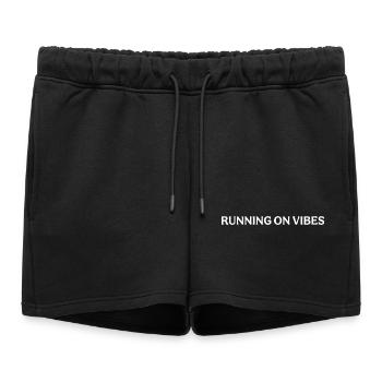 Fonctionner sur Vibes - Short de survêtement femme premium - noir - Devant - AI Model Female 172 light (172cm)
