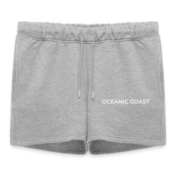 ATLANTEA - Oceanic Coast - Women’s Premium Organic Sweatshorts - heather grey - Front - AI Model Female 172 light (172cm)