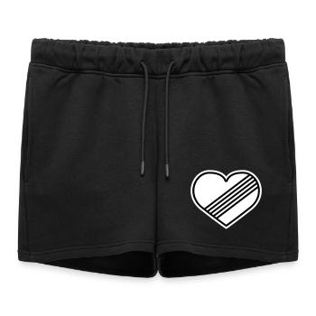 Cœur à plein régime contre la limite de vitesse - Short de survêtement femme premium - noir - Devant - AI Model Female 172 light (172cm)